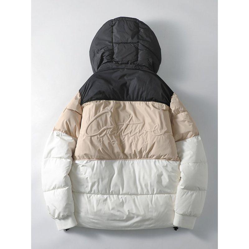 Tail Single Cotton-Padded Coat Men's Autumn and Winter Waterproof Stitching Jacket Rib Cotton-Padded Coat Export Men's Outfit Cotton Jacket Outwear