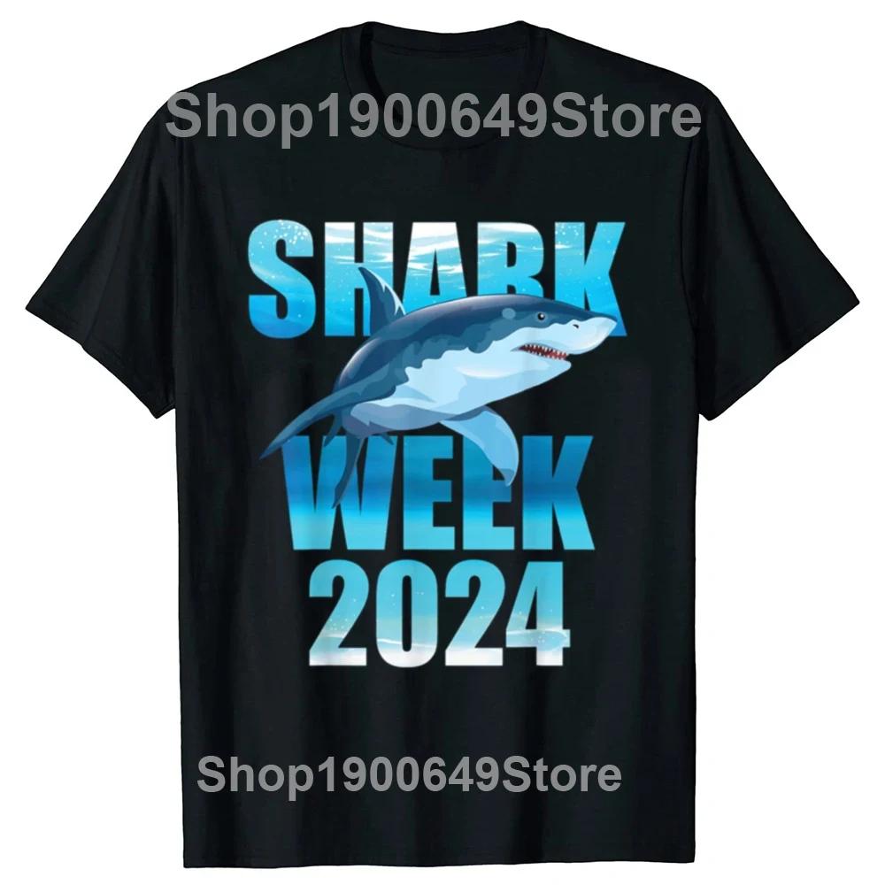

Shark 2024 Week Shark Lover Scuba Diver T Shirts Summer Graphic Streetwear Short Sleeve Birthday Gifts Tshirt Mens Clothing 4XL