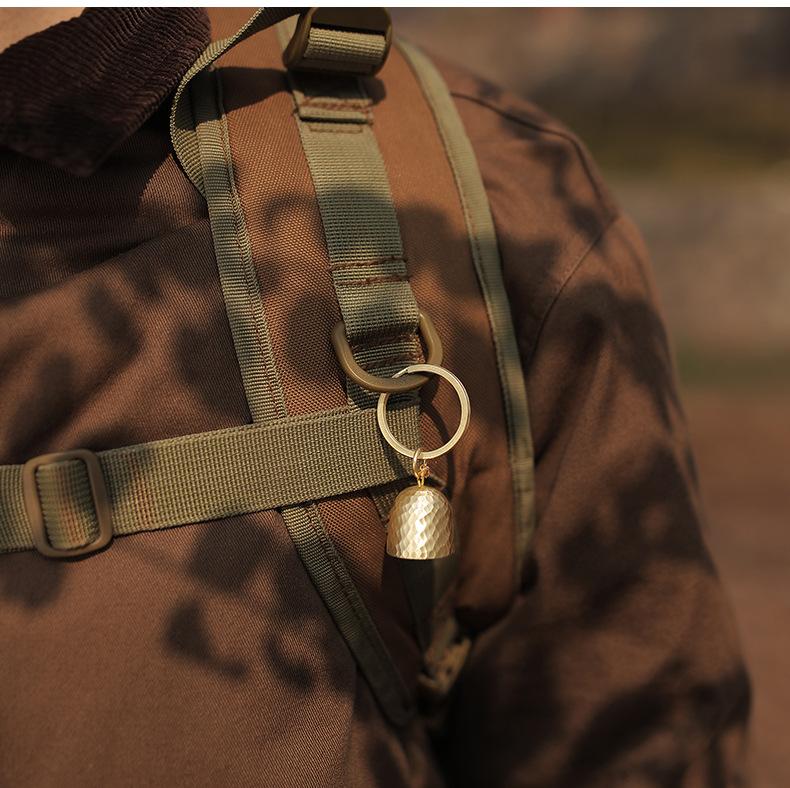 1Stk MOUNT Outdoor Messingglocke Anhänger Schlüsselring Zubehör Auto Schlüsselanhänger Hundeglocke Kleine Glocke