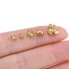 10pcs Stainless Steel Double Hole End Clasp Beads Open Cover Crimp Connector Beads For DIY Jewelry Making Necklace Component