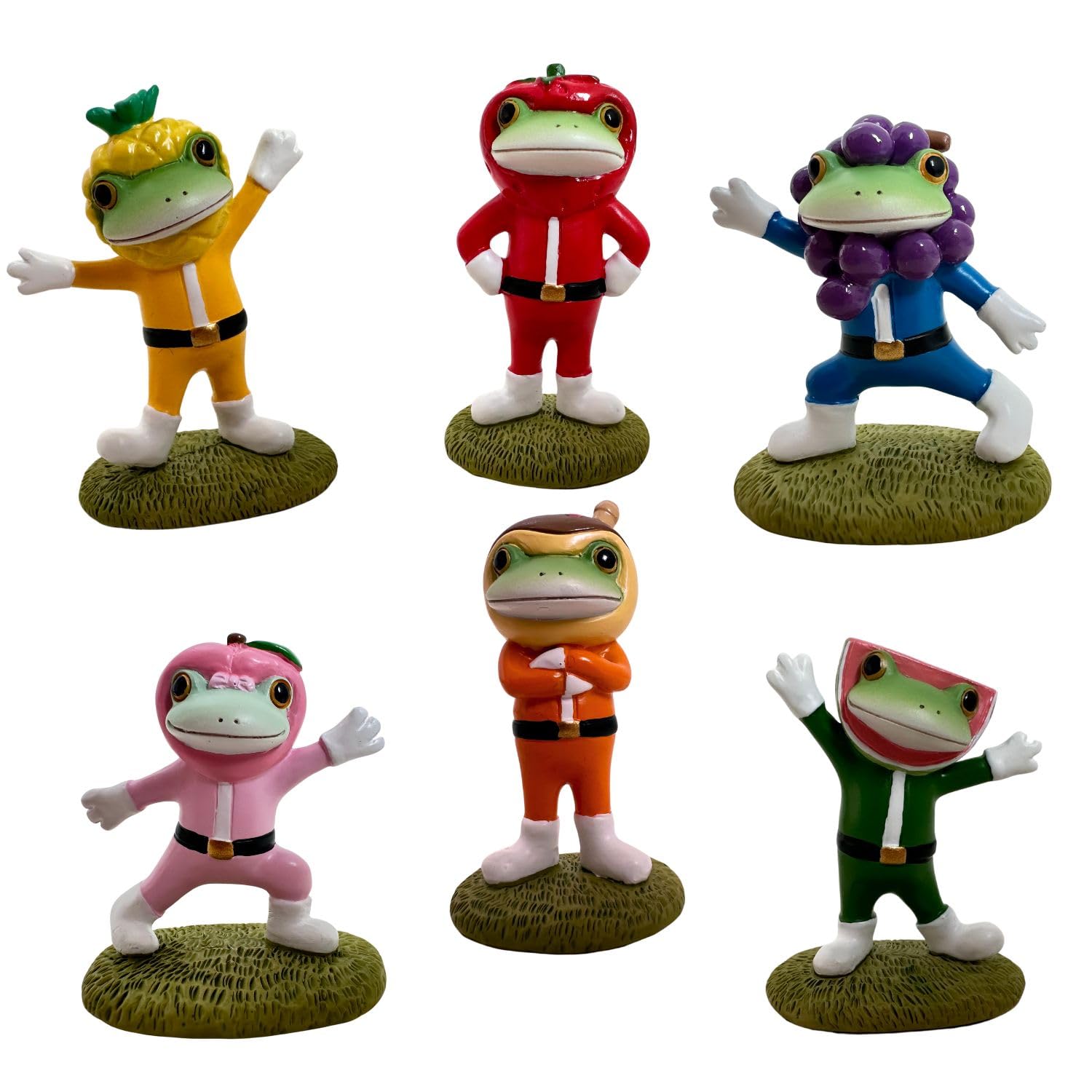 

Copeau Fruit Copeau Ranger Mascot Frog Set of 4cm W x 6cm H x D 6, Approx. 2.5cm (Product Number 9581)