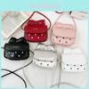 Girl Mini Shoulder Bag With Butterfly Bow Design For Daily Use