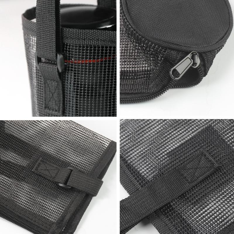Meshes Water Bottle Holder Sleeve Water Bottle Carriers Bag for Clear Hydrations Monitoring Zippers Access Oxford Fabric