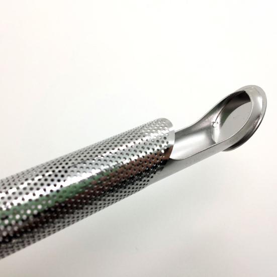 Tragbares Hakenrohrdesign Edelstahl Teezubereiter Sieb Tasse Filter