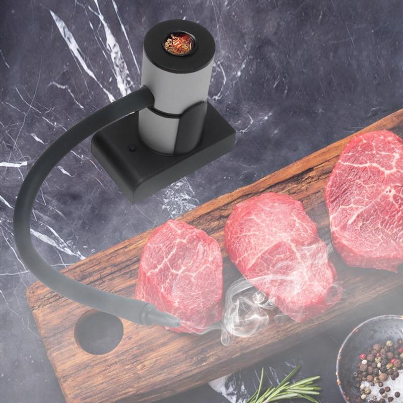 Molecular Cuisine Handheld Smoker for Cocktails, Steak, and Salmon