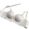 Polka Dot Comic Chest Cm Thickened Smooth and Seamless Female Showing Big Gathering and Closing Breast Bra Cover