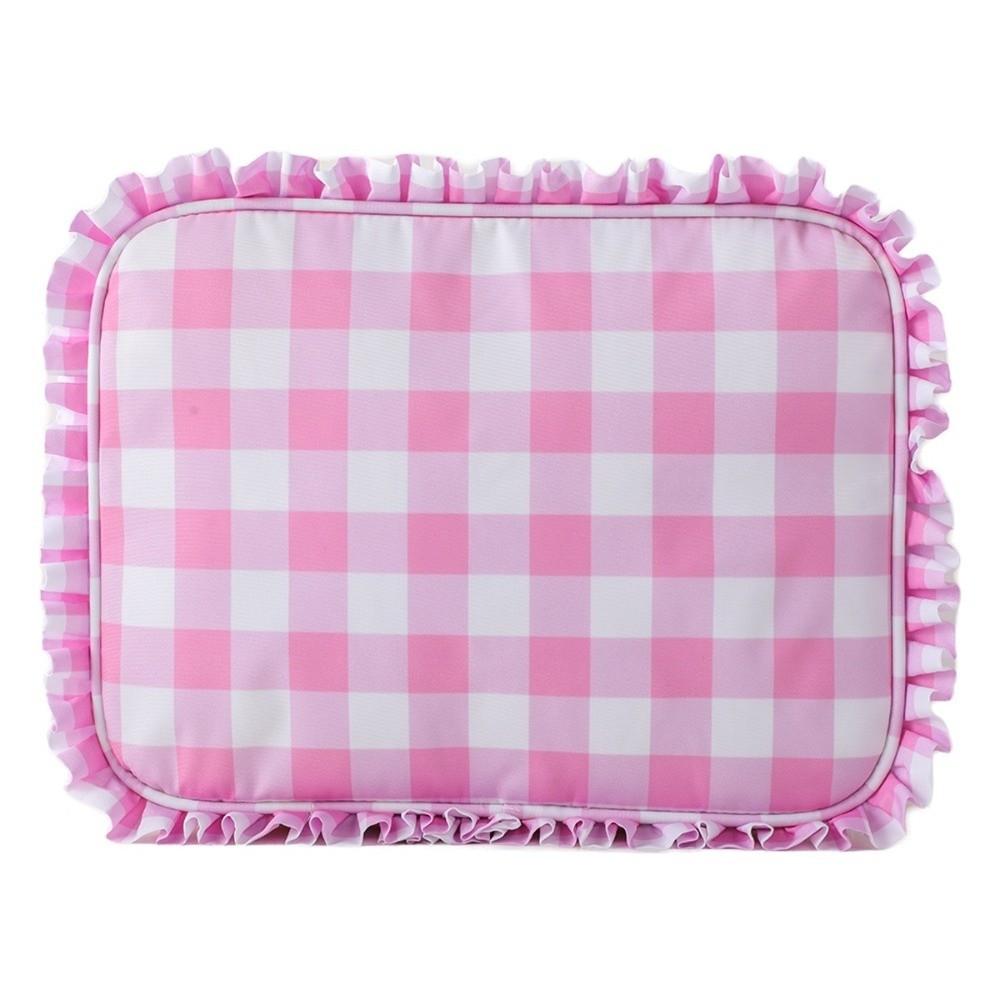 Large Ruffle Pouch Bag Multifunction Ruffle Cosmetic Bag  Toiletry Organizer