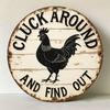 Vintage Rooster Metal Sign Rustic Farmhouse Wall Decor Retro Country Garden Plaque Indoor Outdoor Home Art