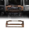 Central Control Volume Button Panel Decor Cover for Ford F-150 15-20 Wood Grain
