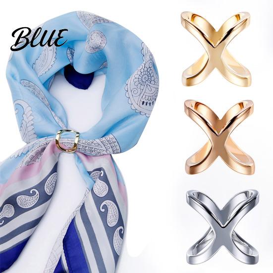 Durable Scarf Fastener Button X-Type Design Compact Size Versatile Alloy