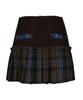 Pasadigolpeu Obi-Modified Check Pleated Skirt