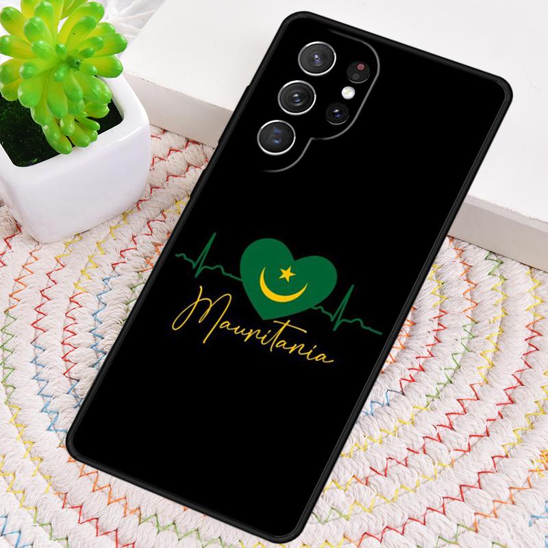 Mauritania Flag Silicone Phone Case For Samsung Galaxy note 10 pro S26 S25 S24 S23 S22 S21 Plus S25Ultra Capa Cover