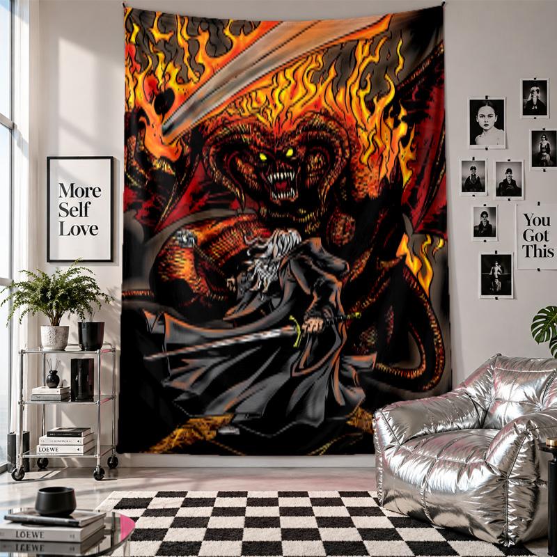 Wall TapestryLord of the Rings Art Hanging Cloth Decorative Background Cover for Room Decoration