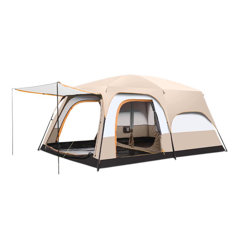 Tenda Portatile Lupo Artico: Due Stanze e Un Salone con Protezione Sole e Pioggia per il Campeggio
