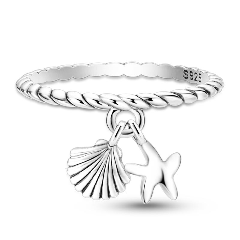 Daisy Sparkling Crown Ring Colorful Star Moon Butterfly Evil Eyes for Women Original Rings Classic Wedding Jewelry