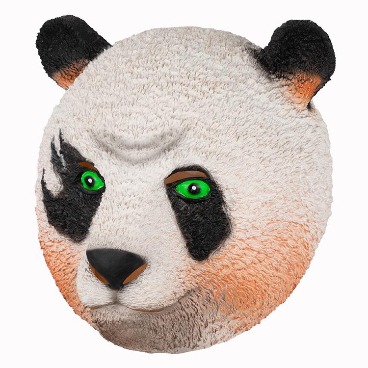 Cute panda latex mask One size fits all adults белый