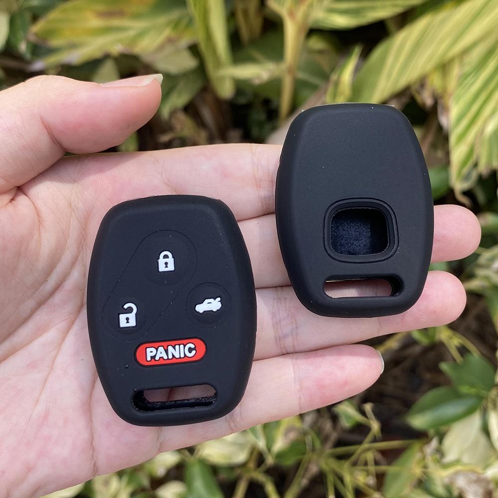ZAD 9 color Silicone Key Case for Honda Accord CR-V Civic Insight Ridgeline 4 Buttons 3 Button+Panic New Holder Cover