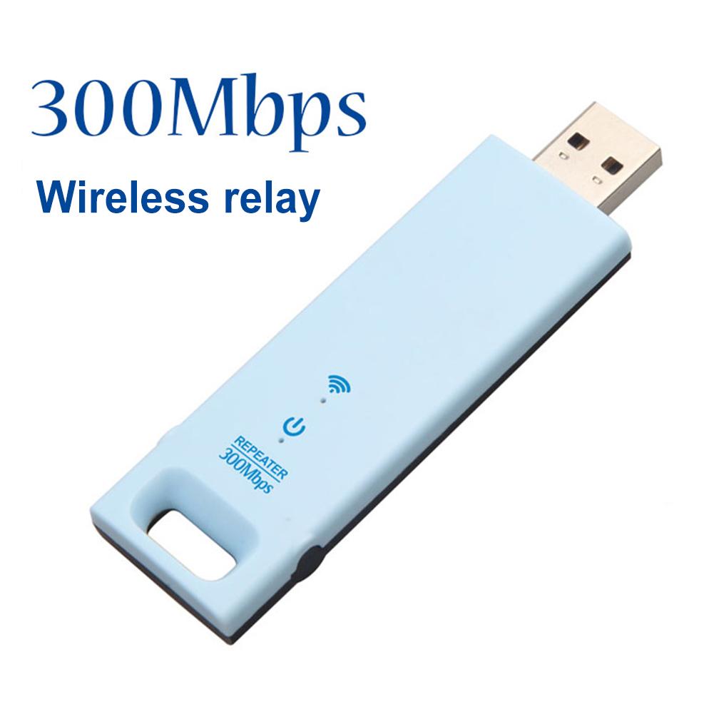 USB WiFi Repeater Portable USB 2.0 WiFi Repeater 2.4G 300Mbps Wide Coverage Plug and Play for Indoor Outdoor