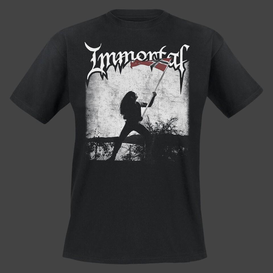 Винтажная футболка Immortal Band из плотного хлопка, черная, все размеры, мужская, женская, классическая, BL379 XXL