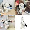 Plush Dog Cartoon Backpack For Girls With Durable Nylon Material And Inner Pocket For Daily Use