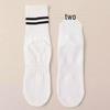 Women's Non-Slip Yoga & Pilates Mid-Calf Socks with Stripes