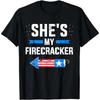 She's My Firecracker Matching Partner for 4th of July Couple T-Shirt