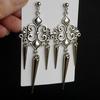 Silver Gothic Filigree Earrings