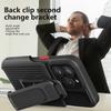 Armor Cover for IPhone 14 Pro Max 14 Plus 13 12 11 Promax Case with Back Clip Bracket Heavy Duty Silicone Shockproof Case