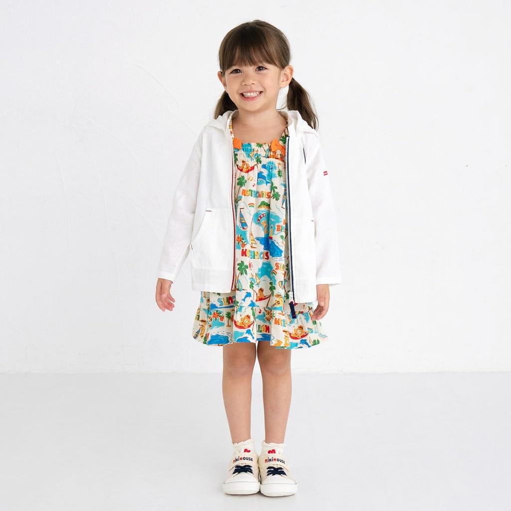 HOT dress for boys and baby and [MIKIHOUSE BISCUITS] One-piece girls, children's clothing, ivory, 80cm, 72-1903-680