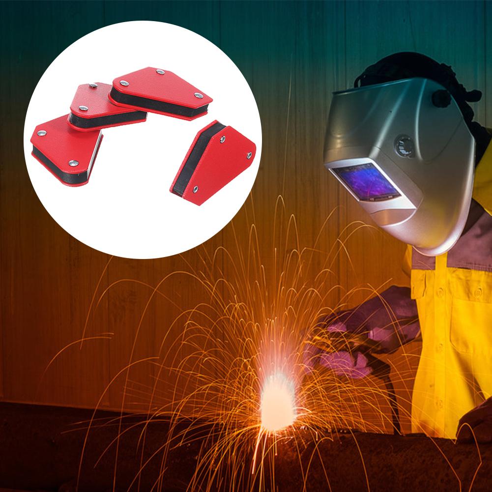 4 Stück Magnetische Schweißhalter Mehrwinkel Lötmetall Schweißfixierer Positionierer Schweißmagnet Netz Lötwinkel Lötpositionierer