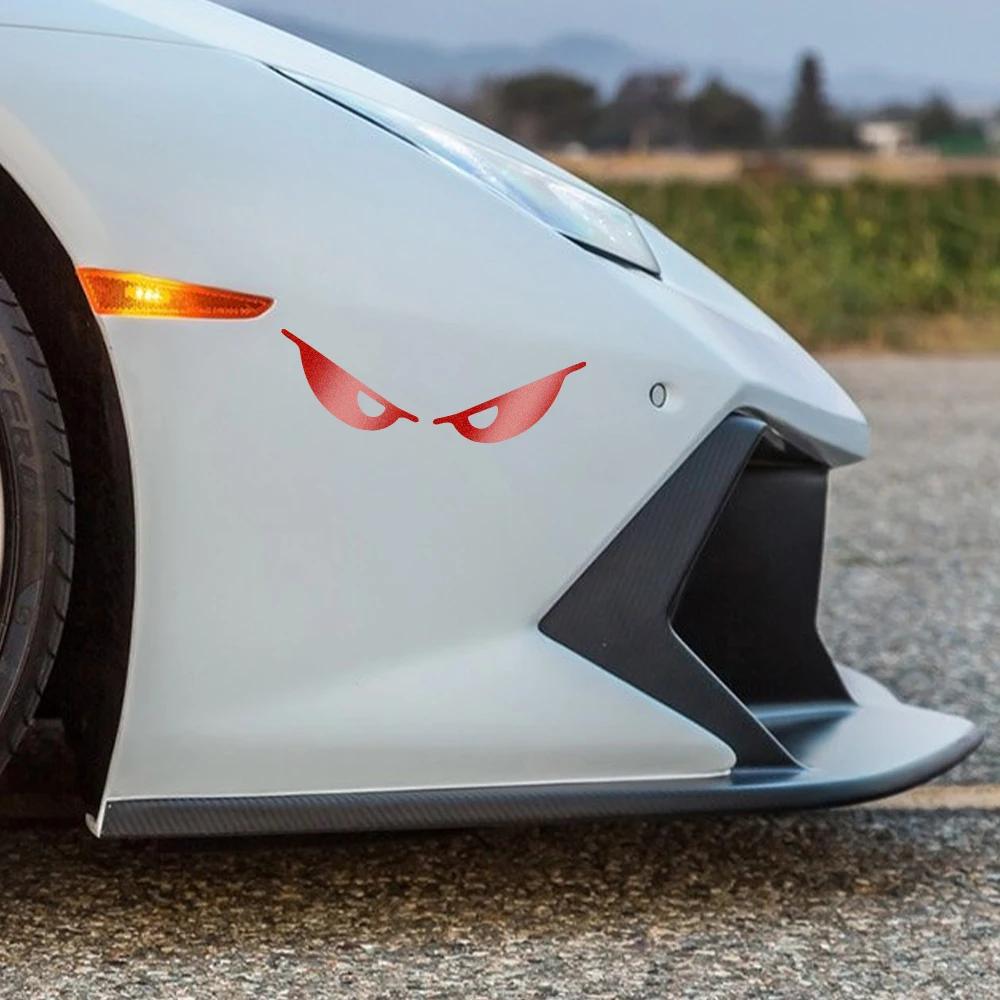 Reflective Evil Eyes Stickers Car Window Body Motorcycle Helmet Vinyl Decals Personalized Truck Side Mirror Decor Accessories