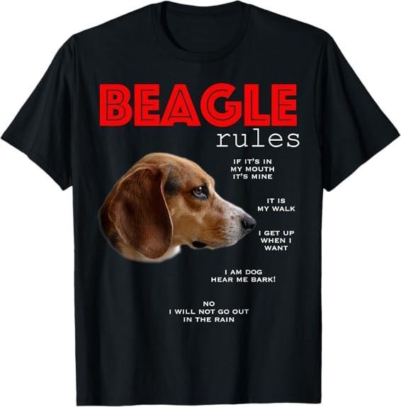 NEW LIMITED Funny rules for the owner of a Beagle Design Best Tee T-Shirt S-3XL L