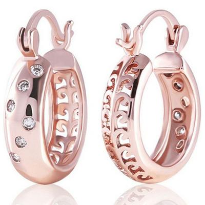 Fashion 925 Sterling Silver Earrings Zircon Crystal Earrings For Women Charm Jewelry Gift