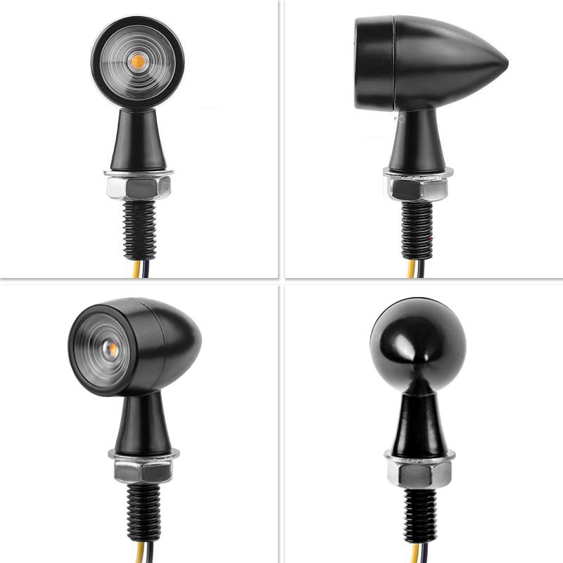 Motorcycle LED Turn Signal Light Bullet Clignotant Moto Flasher Lamp Mini LED Turn Signal Lights 12V 8mm Moto Indicator Blinker