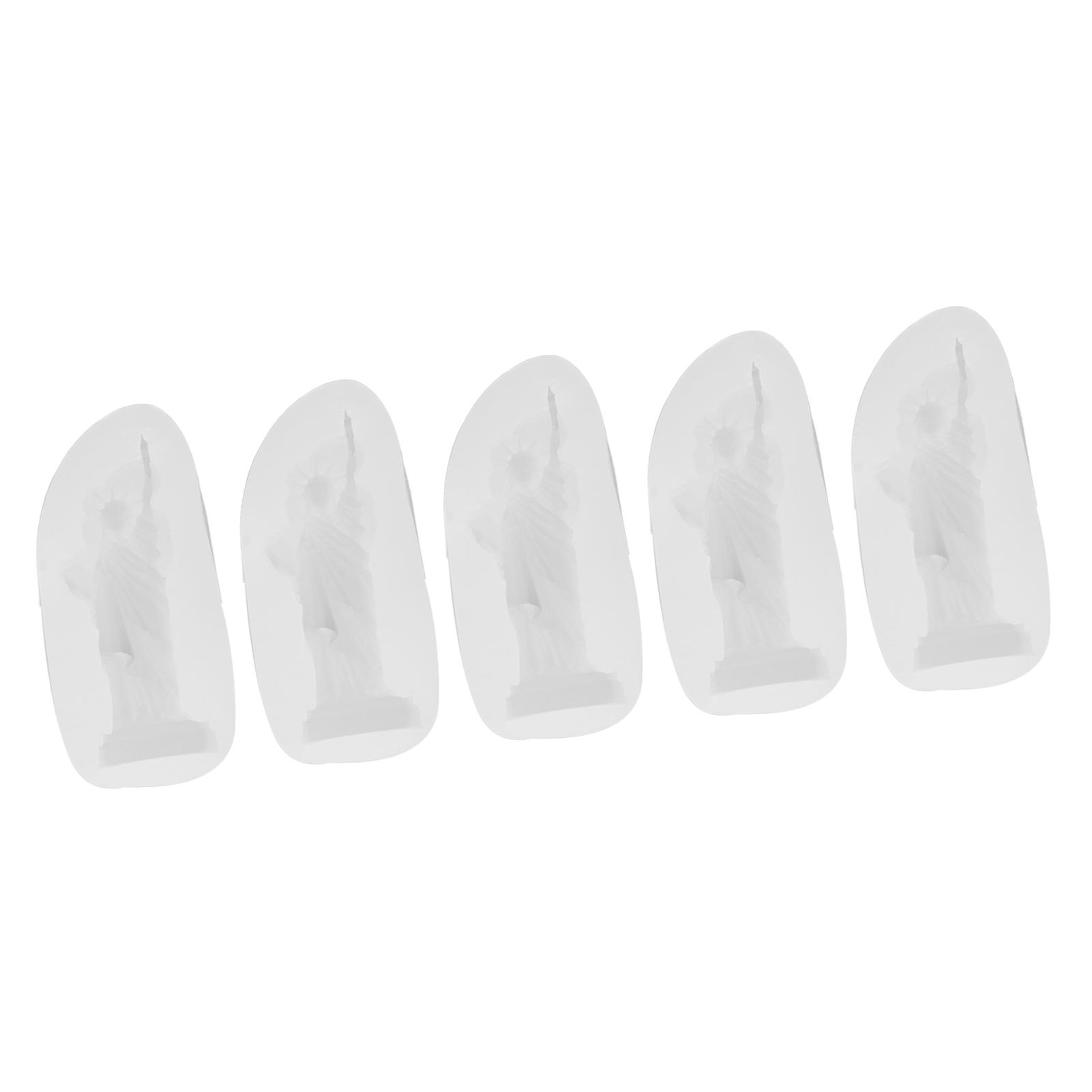 5Pcs Transparent Goddess Silicone Mold Soft DIY Cake Baking Soap Candle Making Silicone Mould Set