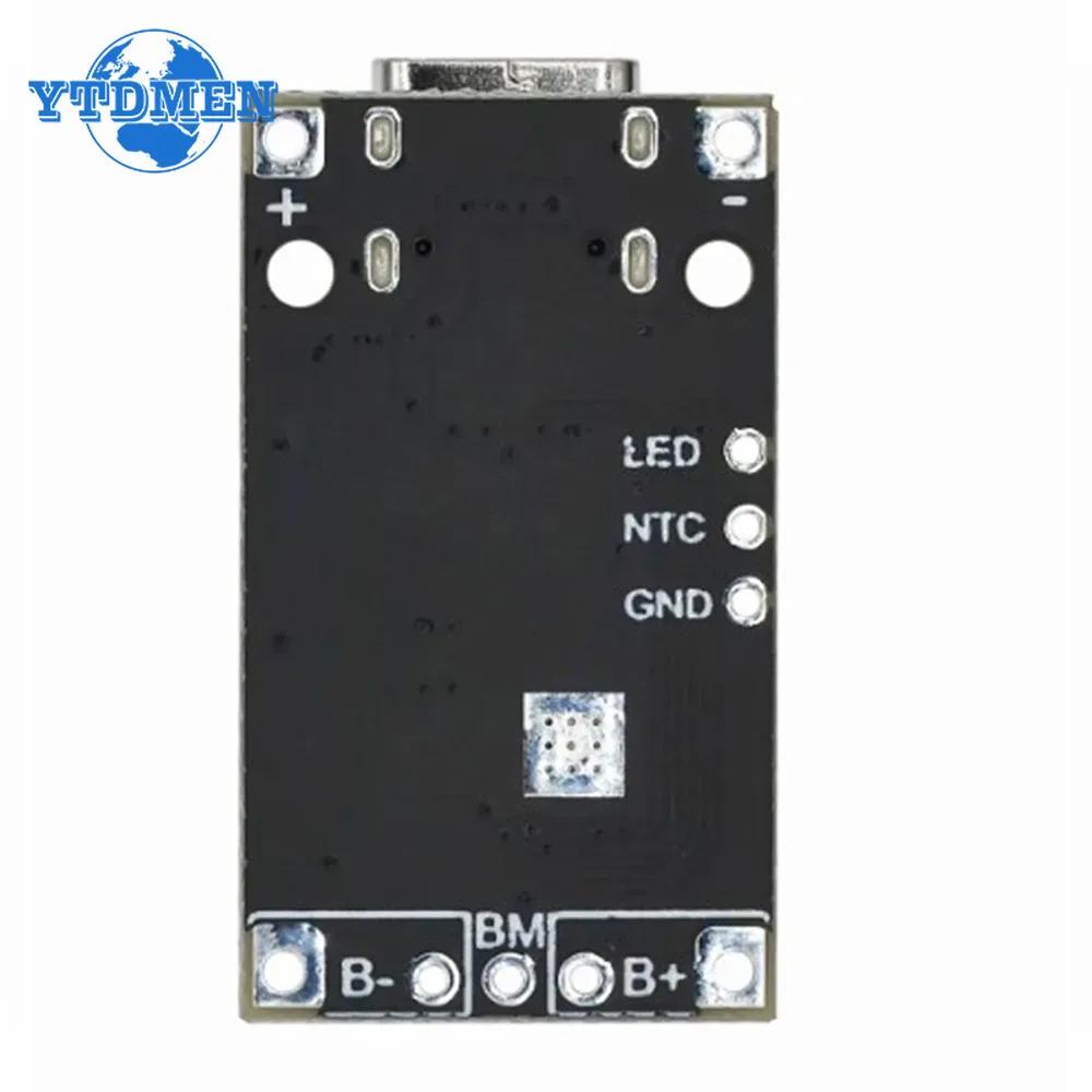 2S Type-C USB 15W 8.4V 12.6V 1.5A  BMS Lithium Battery Charging Boost Module With Balanced Support Fast Charge With Indicator