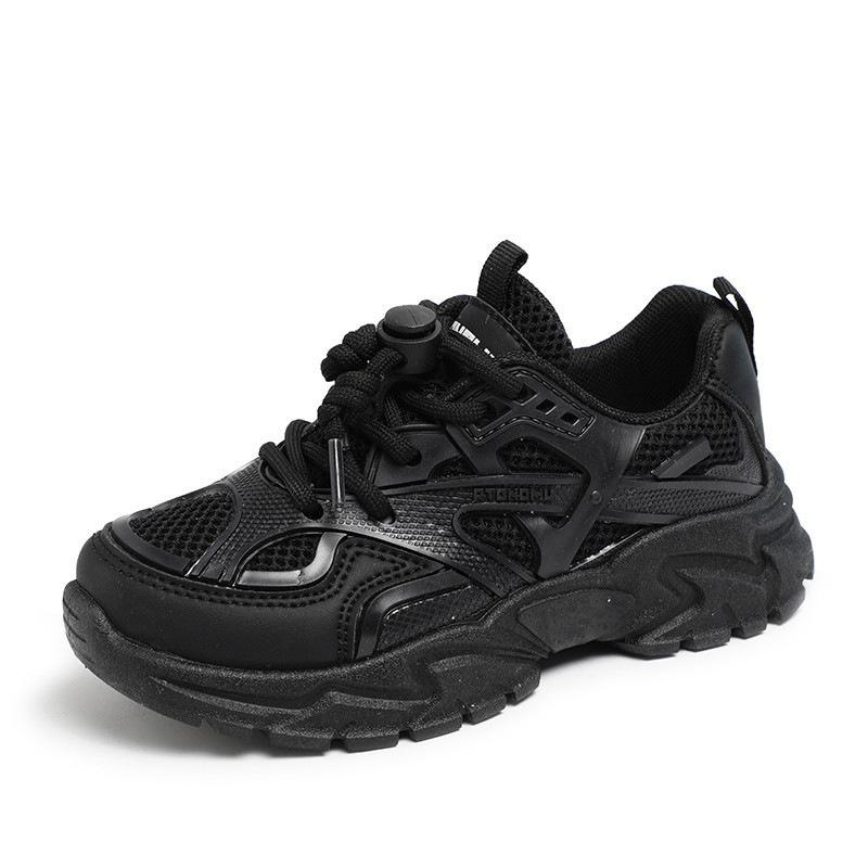 Big stupid bear children's spring and summer mesh soft-soled student breathable mesh shoes new boys and girls versatile dad shoes