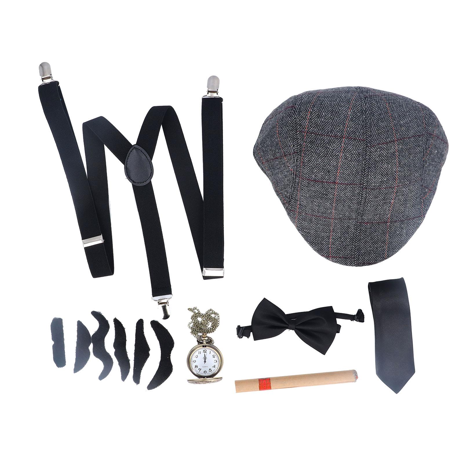 

Детский костюм старика для косплея, регулируемый ремешок, самоклеящиеся бороды, аксессуары для костюма дедушки для P Set 2