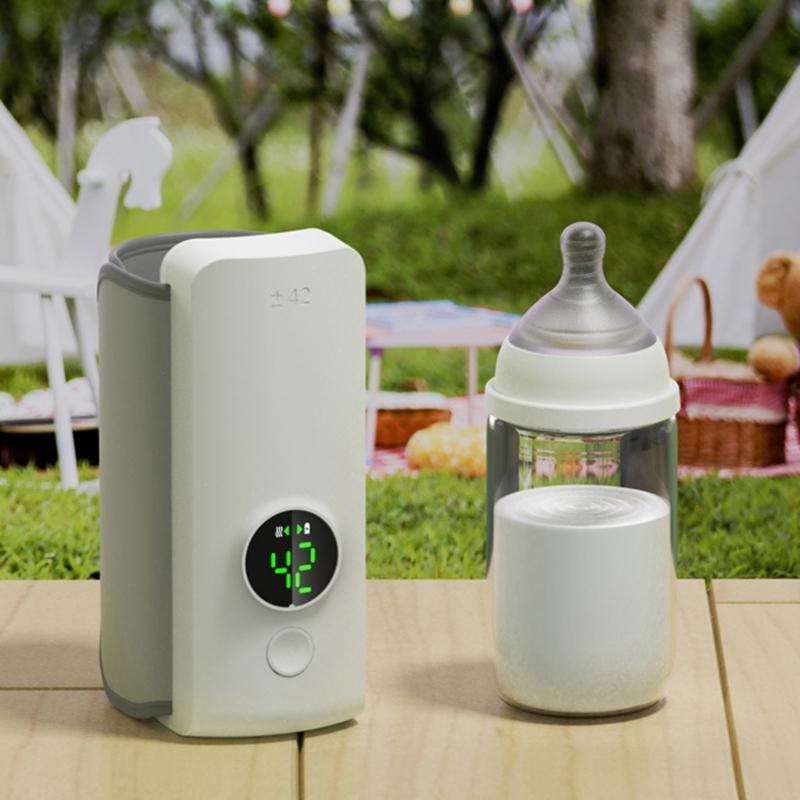 Small Cordless Baby Milk Warmer Easy Carry Designs Milk Bottle Warmer Convenient Bottle Warmer for Travel & Outdoor