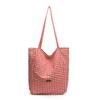 Karierte Canvas-Tasche Lazy Style neue Tasche mit großer Kapazität Damen Freizeit College-Student Tragetasche
