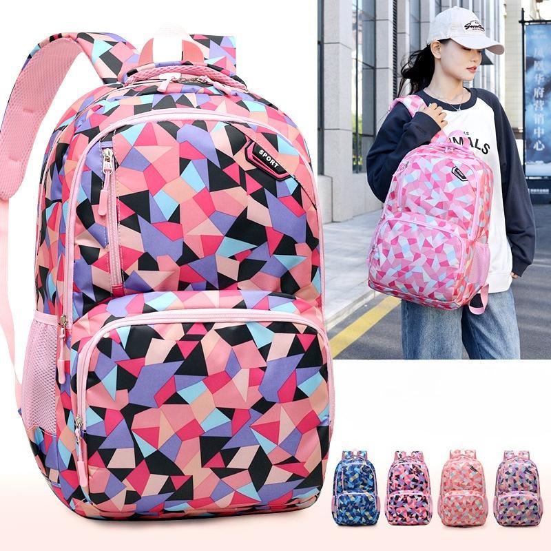 Primary School Student Backpack - Gender-neutral Lightweight Backpack with Dual Shoulder Straps for Reduced Burden