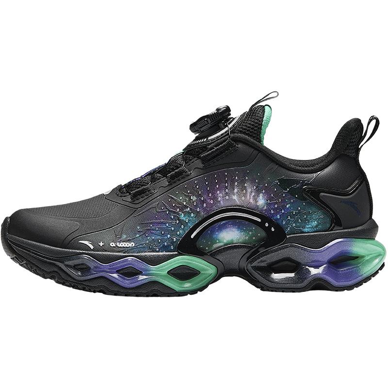 Anta Kids Energy Ring 10.0 Comfortable Versatile Durable Low-Top Running Shoes Men Running Shoes Black 312445588N-7