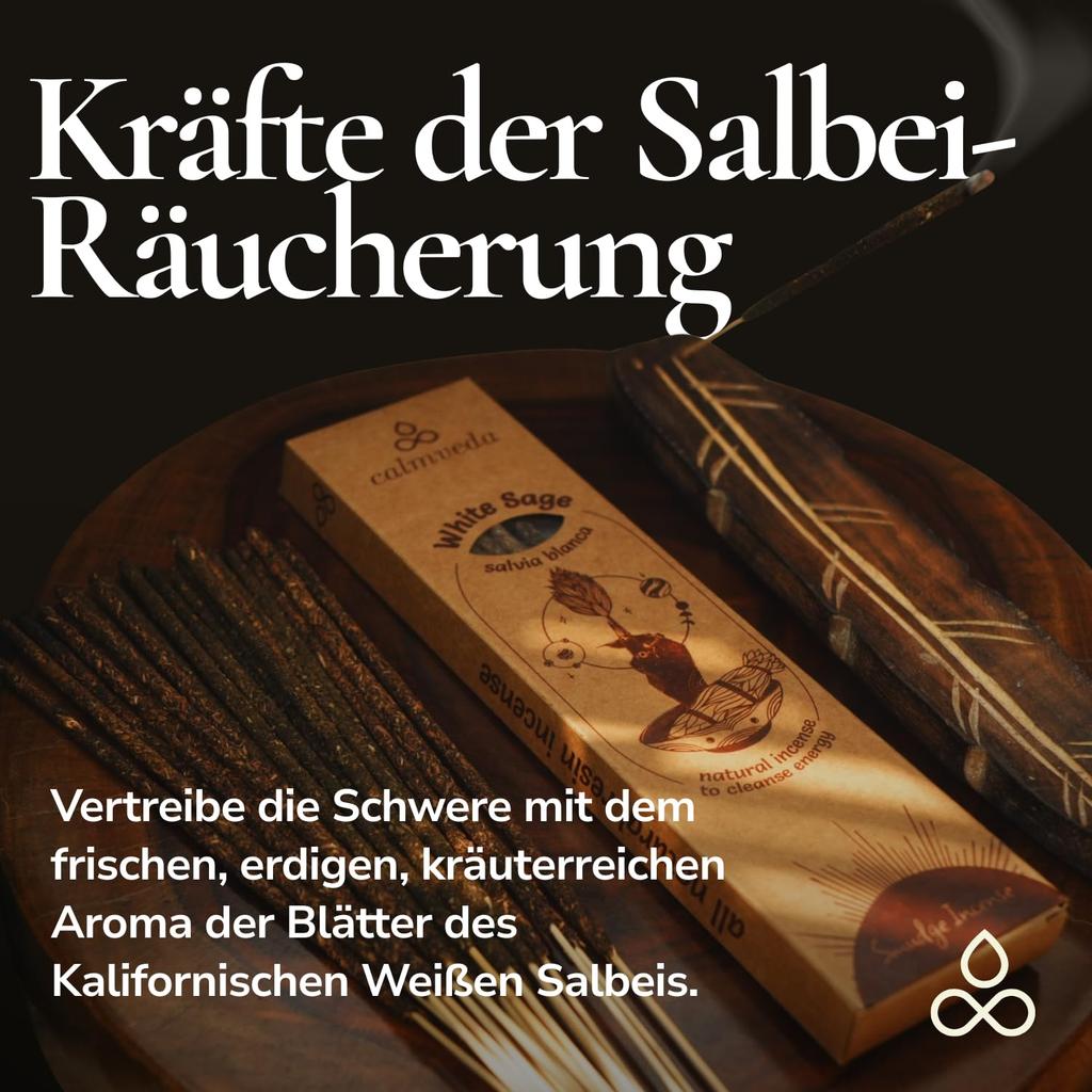 Organic White Sage Smudge Sticks -24+ Sage Sticks, 9 Inches