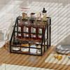 Spice Rack Organizer 3 Tier Countertop Storage Shelves Kitchen Storage Syrup Bottle Stand Holder for Wine Liquor Kitchen Coffee