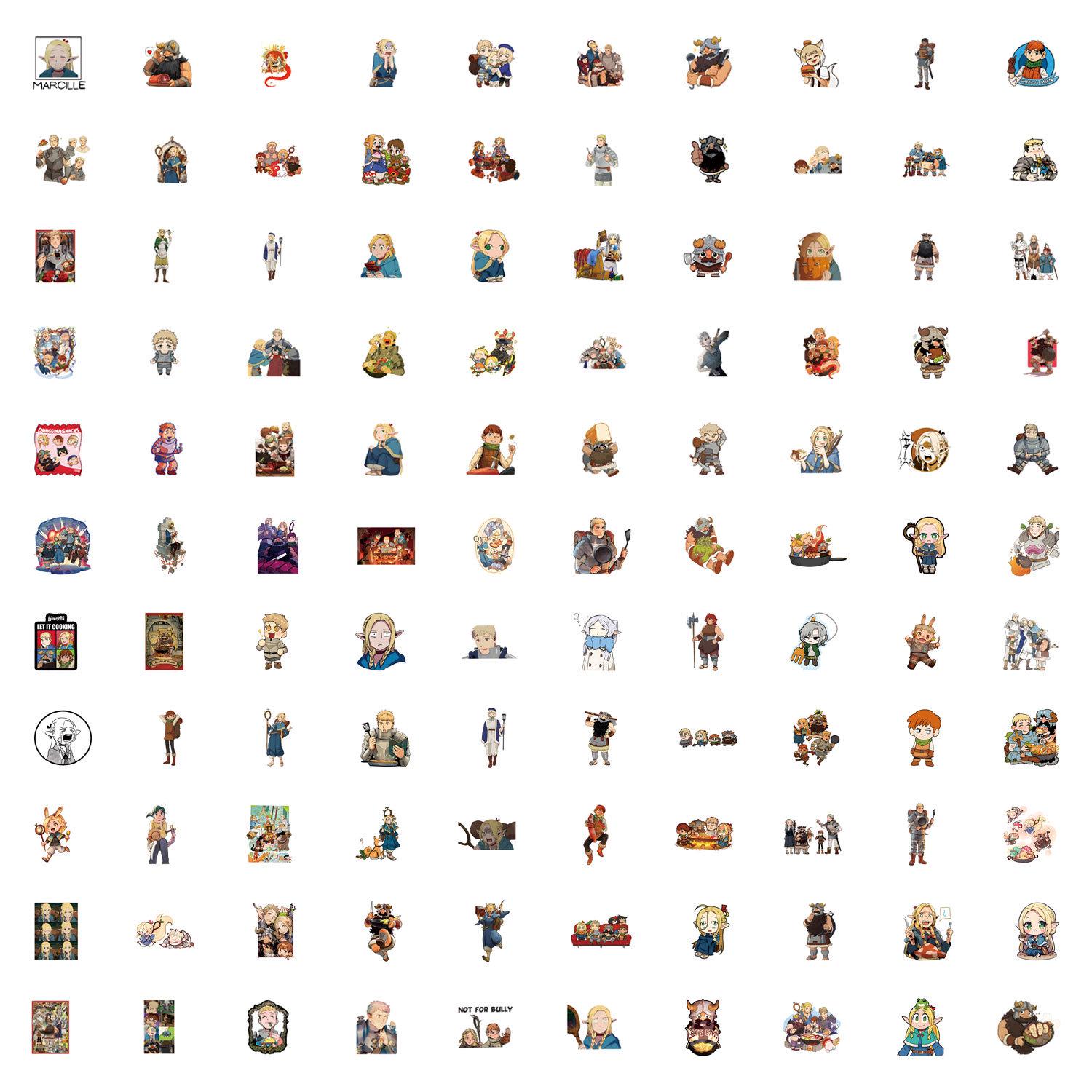 110 Cross-border Delicious In Dungeon Graffiti Stickers - Waterproof for DIY, Phones, and Skateboards
