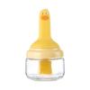 Oil Brush Bottle Sealing Brush High-temperature Resistant Silicone Oil Brush with Oil BottleBarbecue Oil Pot Brush