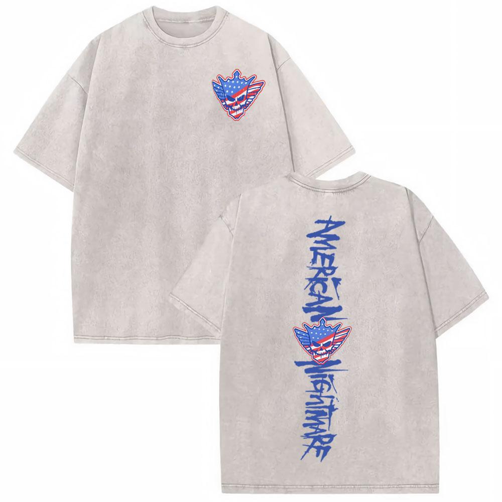 Cody Rhodes American Nightmare Vintage Washed Tee Shirt Unisex Women Casual Cotton Oversized Tshirt Harajuku Short Sleeve T Shirts