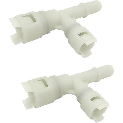 2PCS Heater Inlet Hose Connectors (P/N: 800-413, 15055343, 730-5658) for 2000-2014 Cadillac Escalade/Chevy Silverado/GMC Yukon Auxiliary AC - OEM