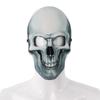 Full Face Halloween Skeleton Mask Spooky Funny Scary Skull Headgear Luminous Easy To Wear Party Cosplay Mask Cosplay