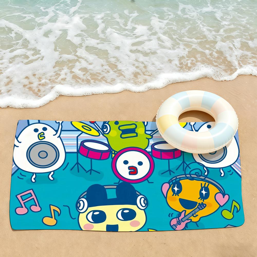 Game Cute T-Tamagotchi Towel Drying Bath Towel Applicable To Light Swimming Camping Yoga Beach Out